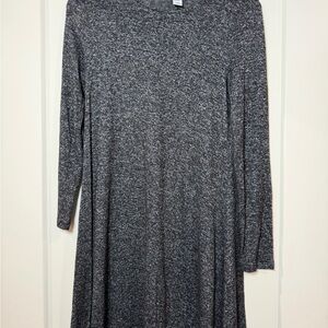 Old Navy Gray Long Sleeve Swing Dress | XS